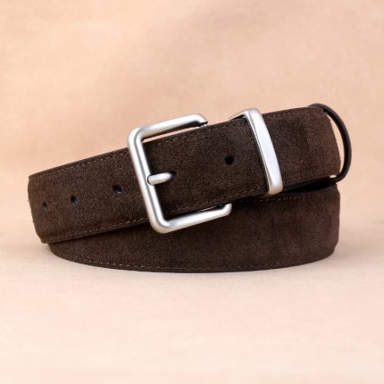2024 Women's New Genuine Leather Belt - Suede Leather Finish, Fashion Casual Pin Buckle Design