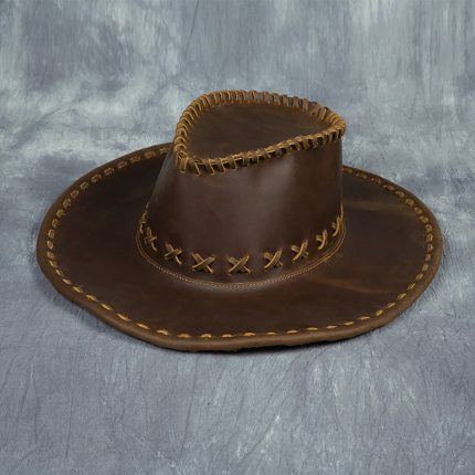 Unisex Western Cowboy Hat - Wide Brim Straw Hat, Vintage American Western Style for Horseback Riding